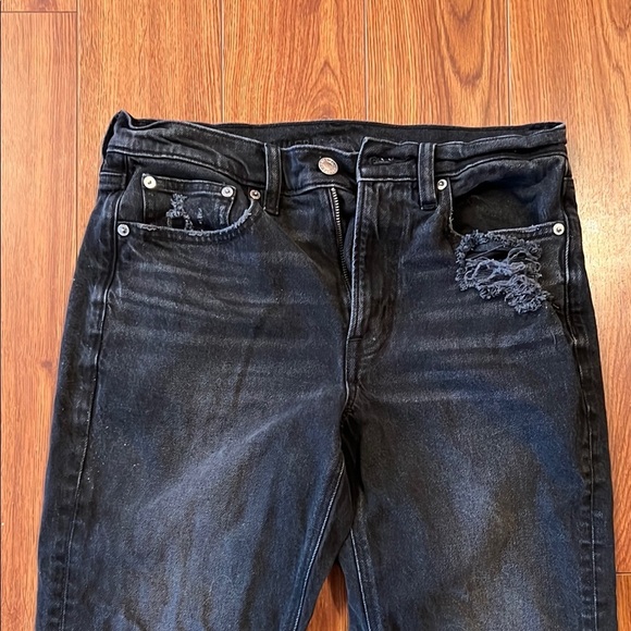 American Eagle Black Distressed Jeans - Picture 2 of 6